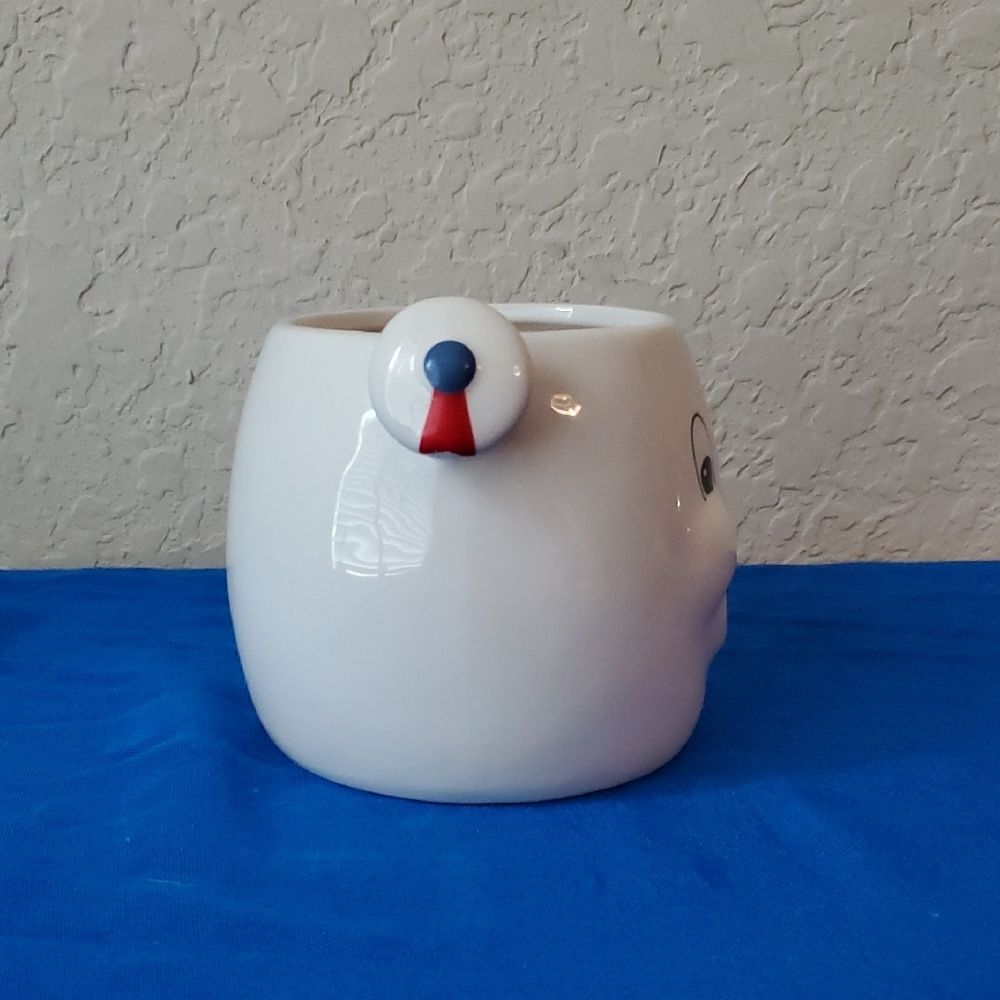 Ghostbusters Stay Puft Marshmallow Man 3D Sculpted Ceramic Mug White Coffee Cup - Picture 5 of 6
